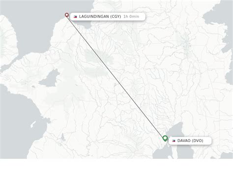 Flight from Cagayan de Oro to Davao .